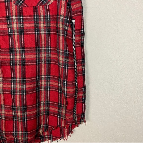 Lifted Anchors Plaid Button Up Shirt Muscle Large - Picture 2 of 7